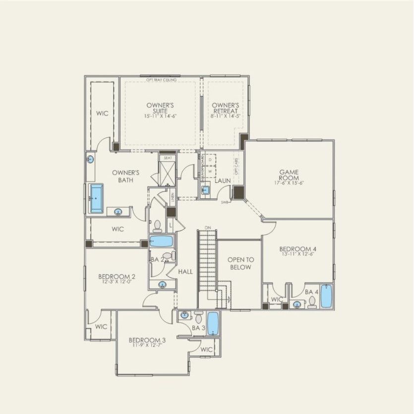 Second Floor 5 br / 5.5 ba