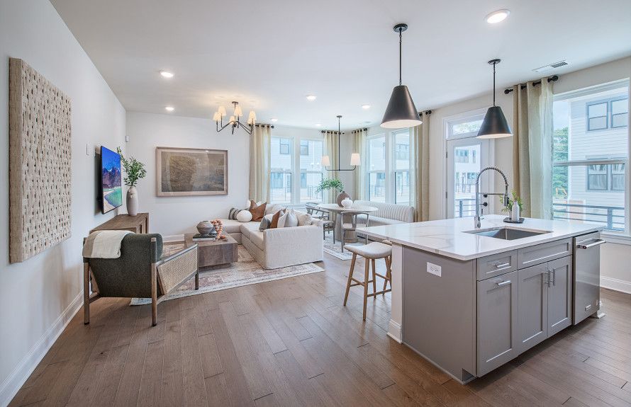 Open concept floor plans