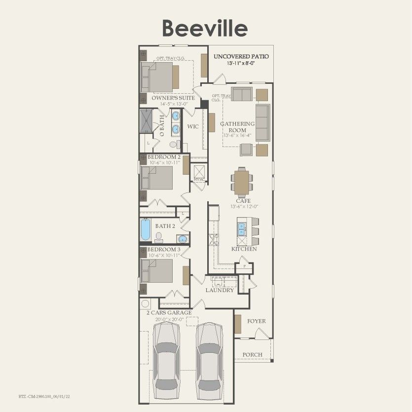 First Floor 3 br / 2 ba