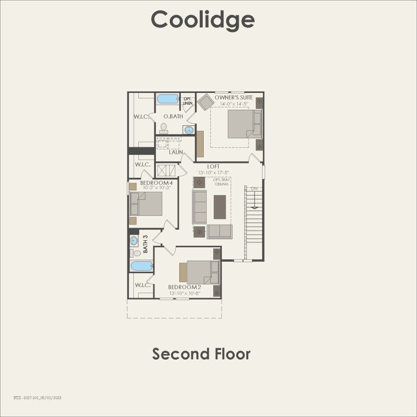 Second Floor 4 br / 3 ba