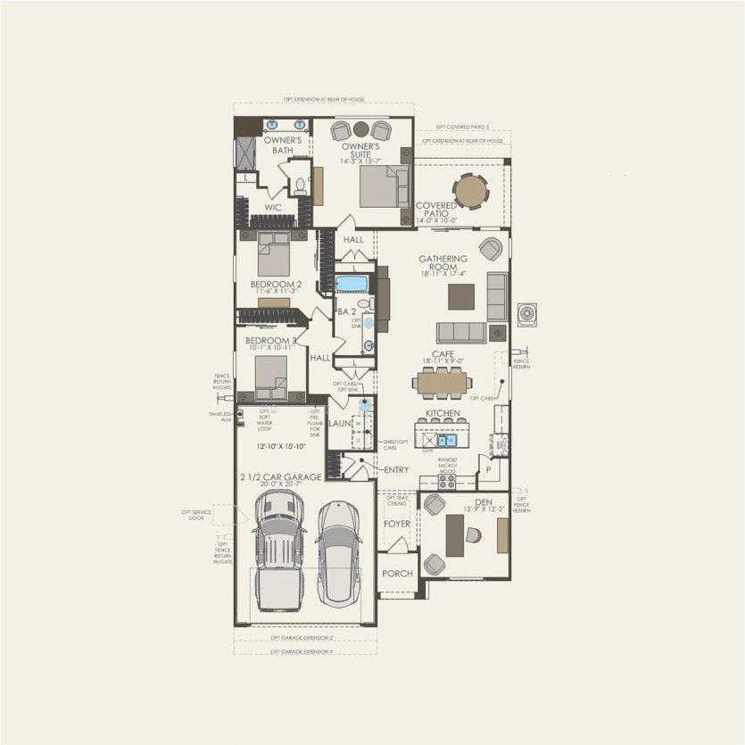 First Floor 3 br / 2 ba