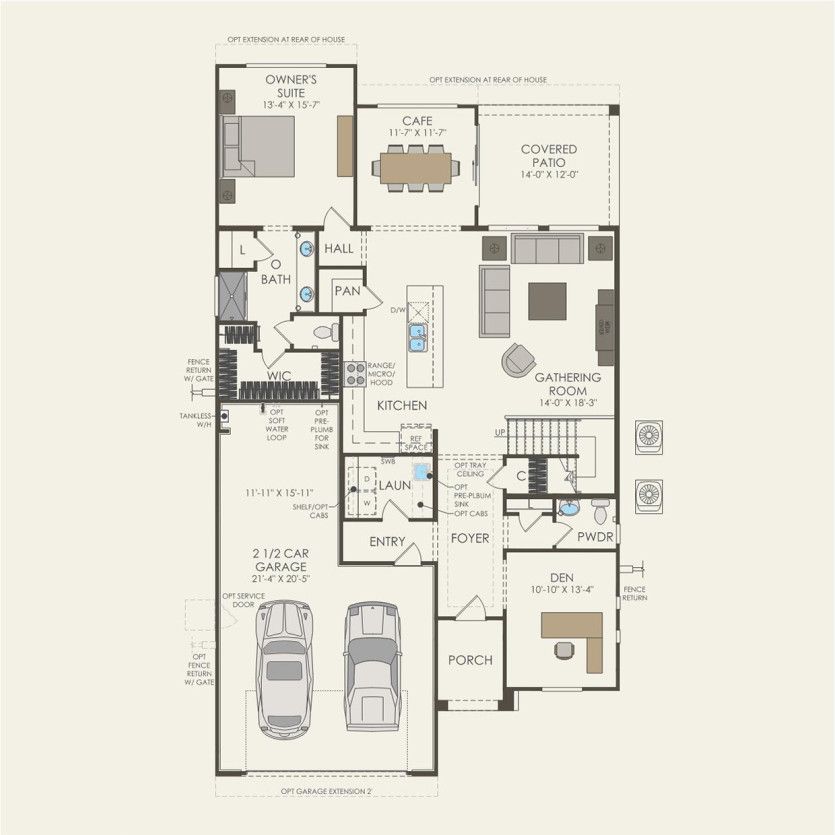 First Floor 4 br / 2.5 ba