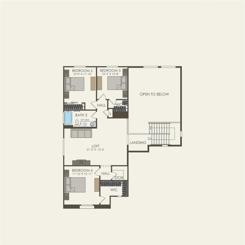 Second Floor 4 br / 2.5 ba