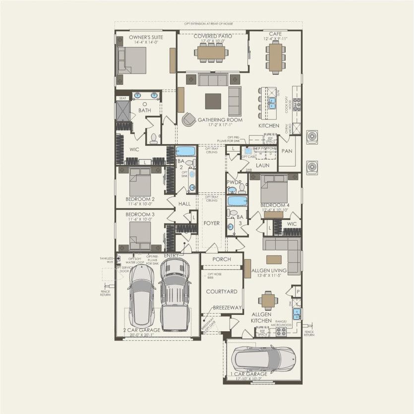 First Floor 4 br / 3.5 ba
