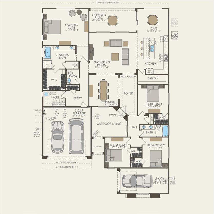 First Floor 4 br / 2.5 ba