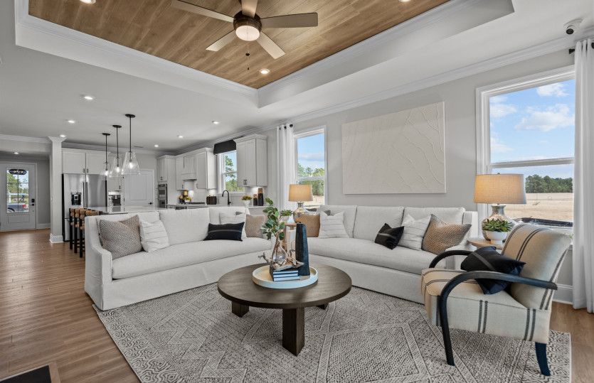 Enough space for two sofas to maximize entertainment