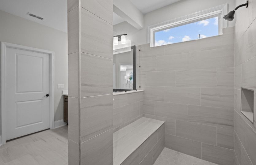 Owners Suite Zero Entry Walk in shower