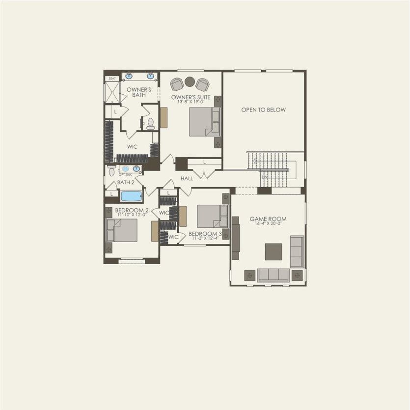 Second Floor 4 br / 3.5 ba