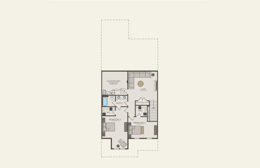 Second Floor 3 br / 2.5 ba