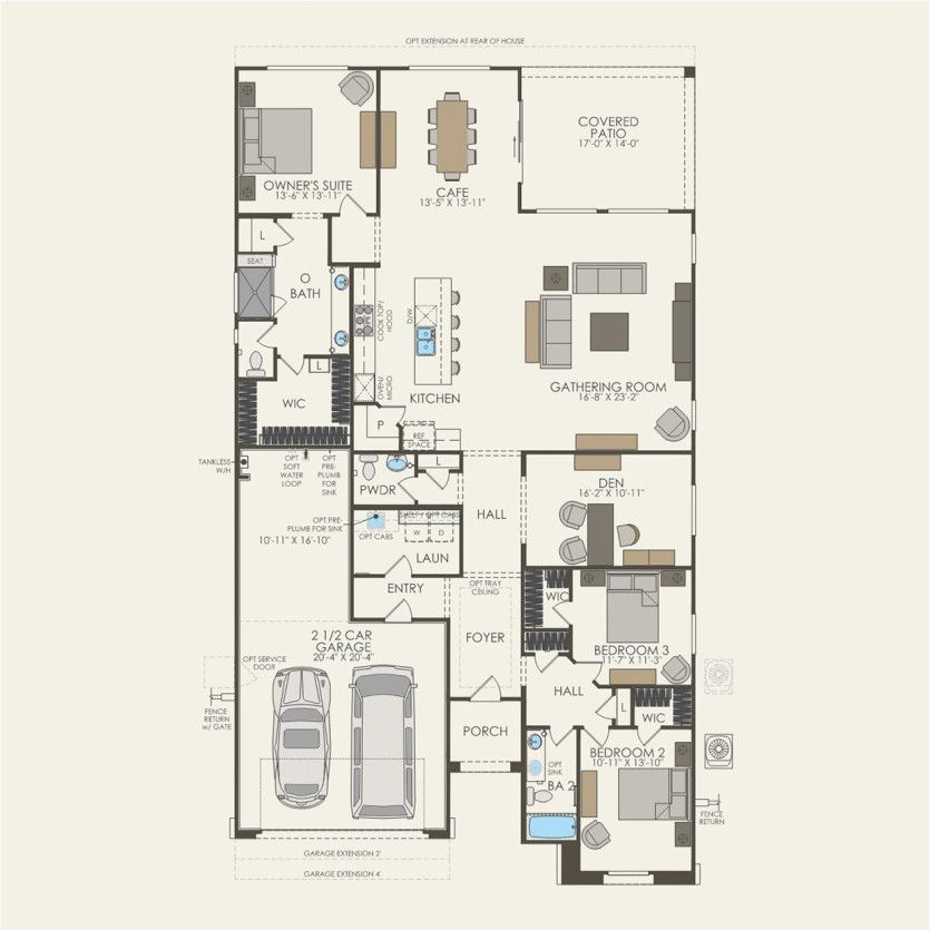 First Floor 3 br / 2.5 ba