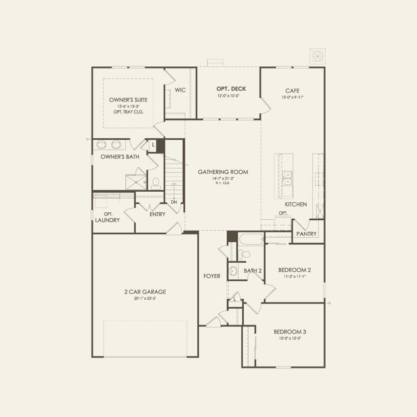 First Floor 3 br / 2 ba