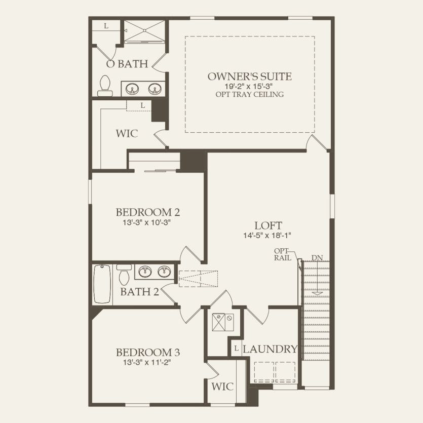 Second Floor 3 br / 2.5 ba