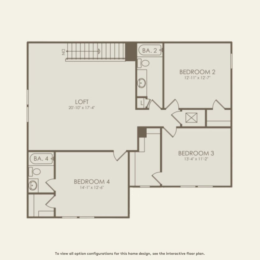 Second Floor 4 br / 3.5 ba