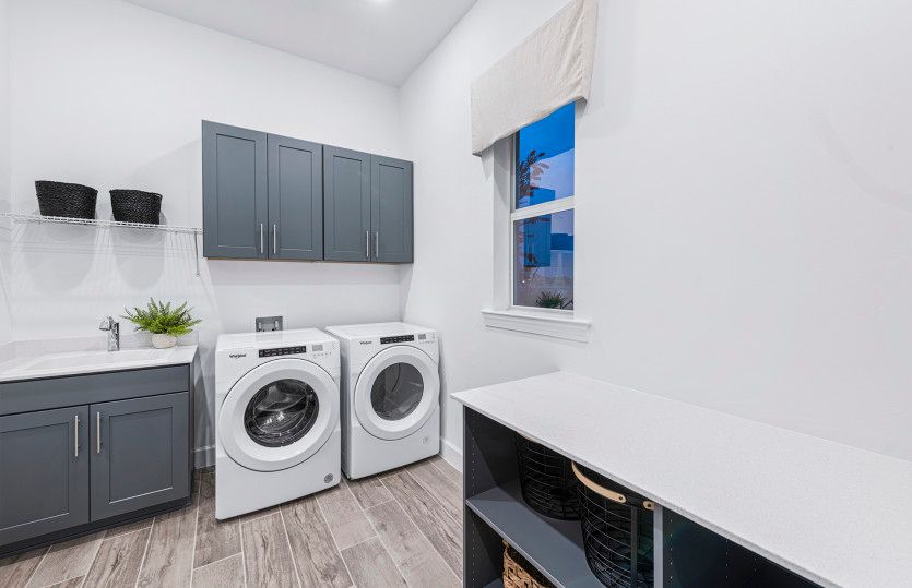 Laundry room with ample storage