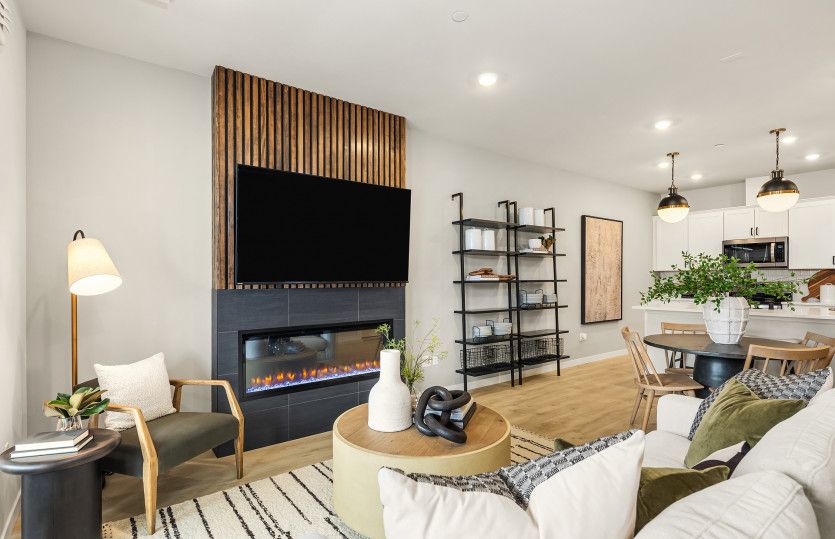 Living Area with Fireplace