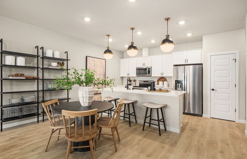 Open Dining and Kitchen