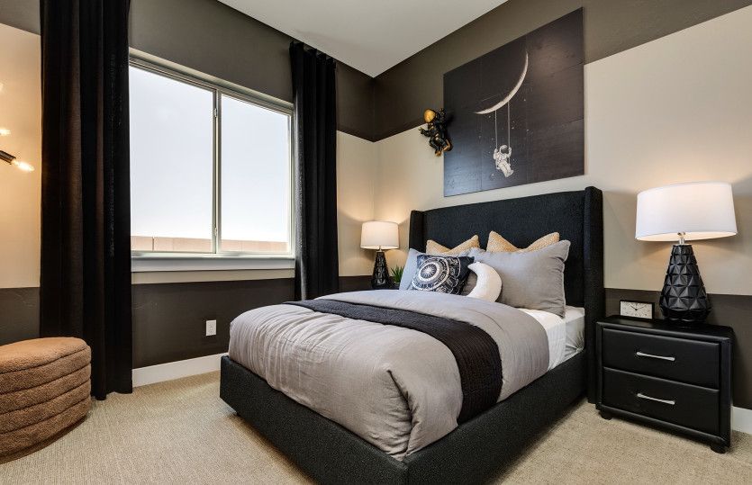 The large windows allow lots of natural lighting in the bedrooms as well.