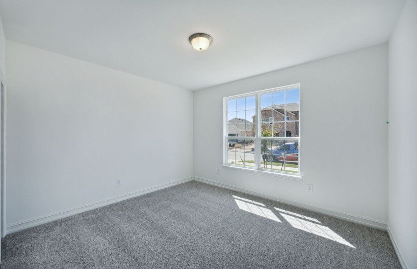 Airy secondary bedroom *model representation