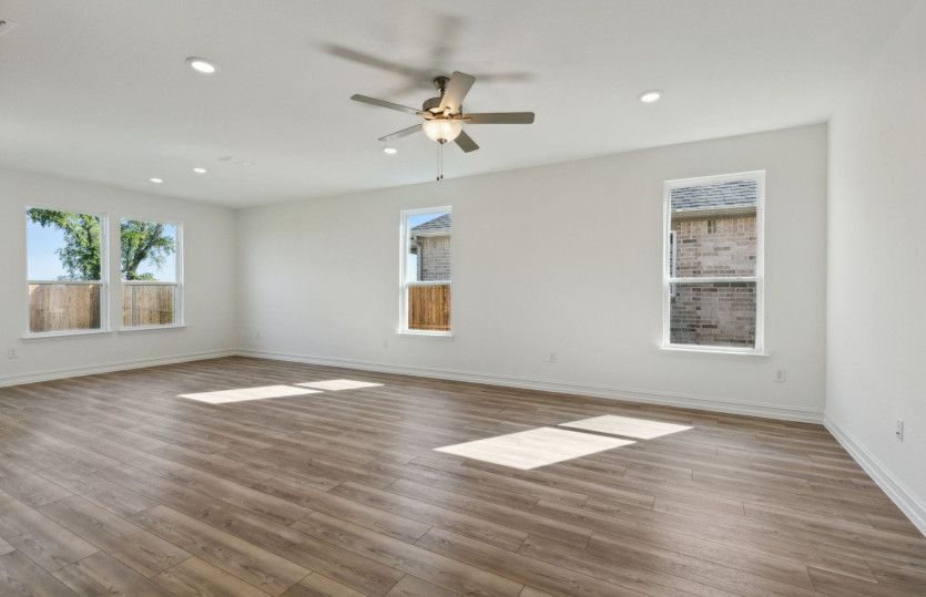 Sunlit gathering room