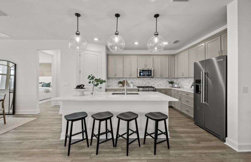 Flow through new construction layout