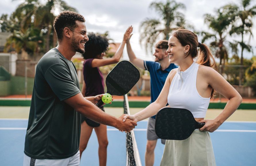 Two Pickleball Courts