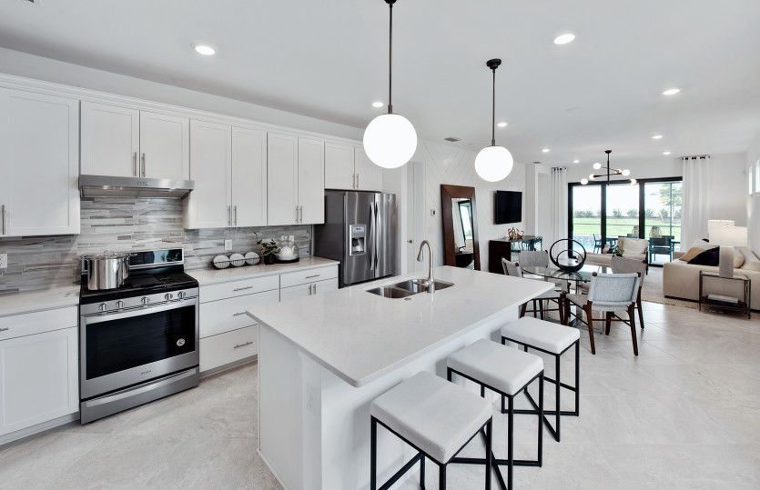Kitchen with ample storage options