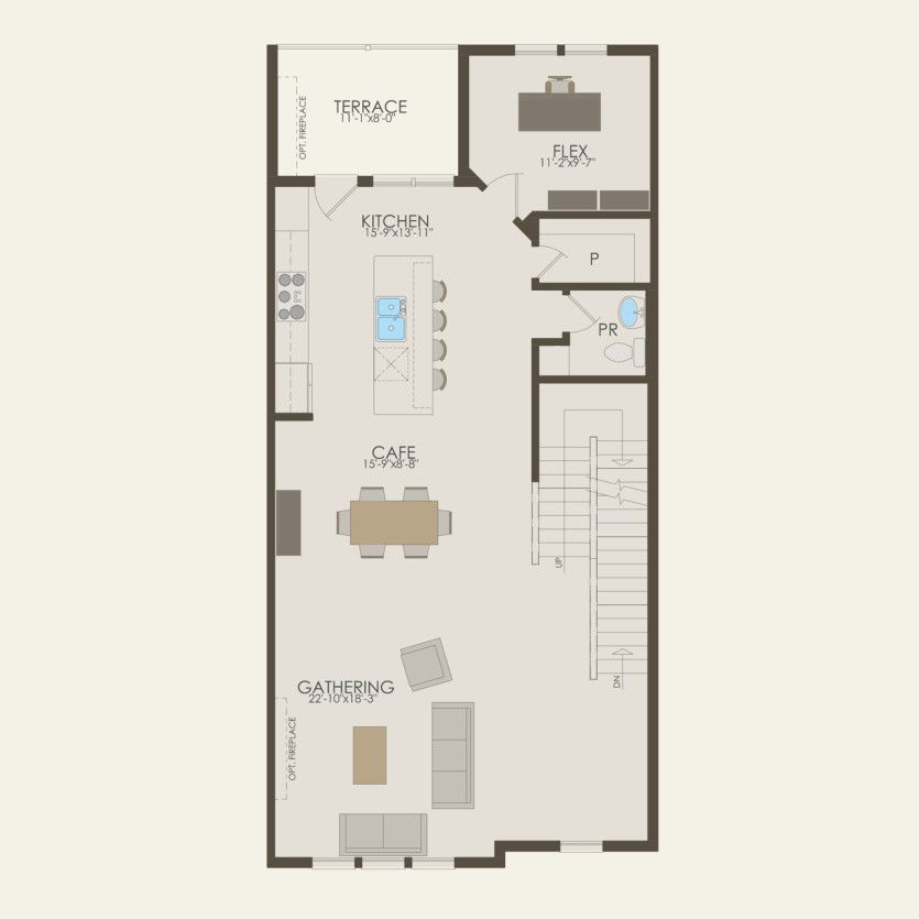 Third Floor 3 br / 2.5 ba
