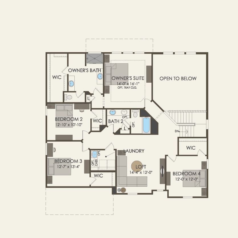 Second Floor 4 br / 2.5 ba