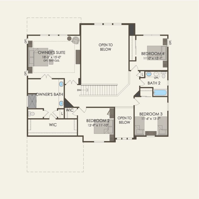 Second Floor 2 br / 2.5 ba