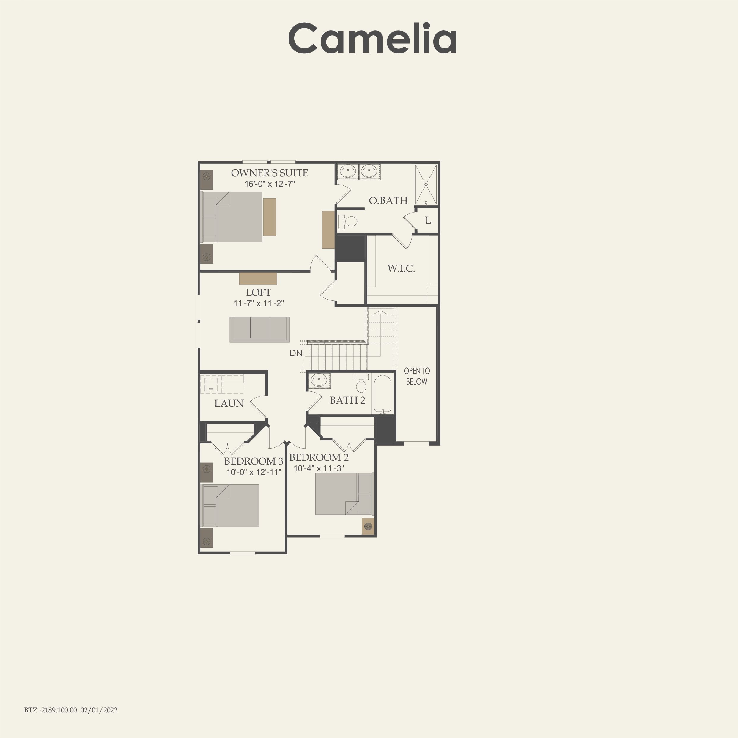 Second Floor 3 br / 2.5 ba