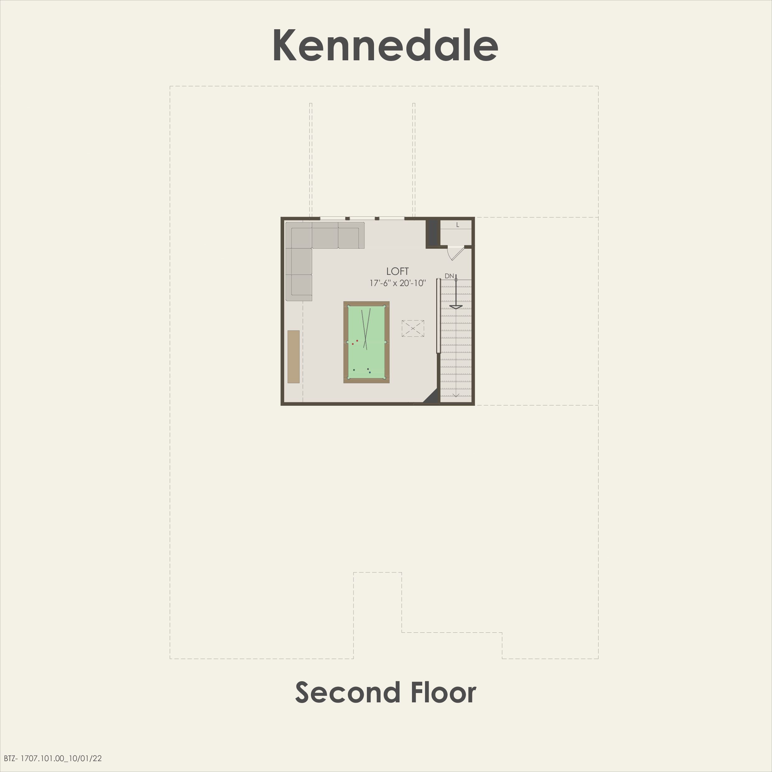 Second Floor 3 br / 2 ba