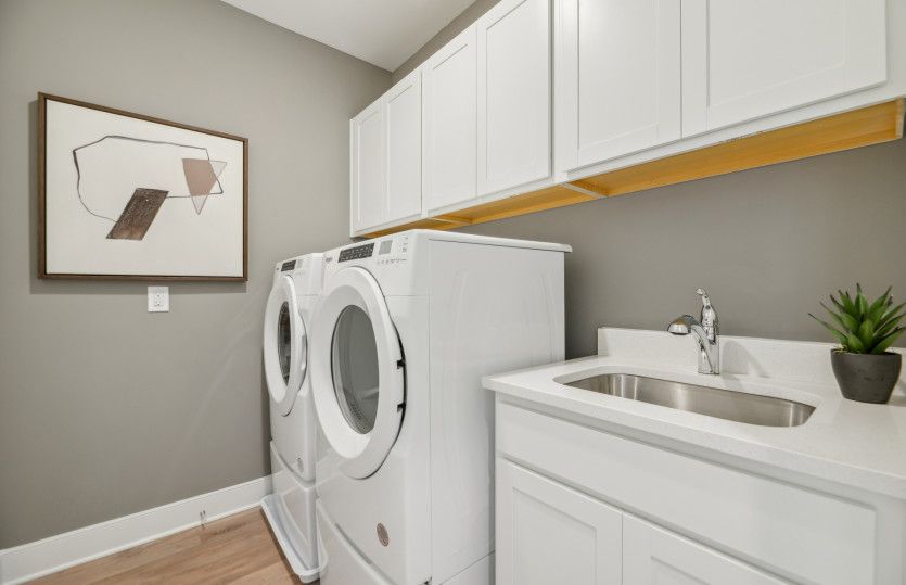 Laundry Room Provides Extra Storage Space