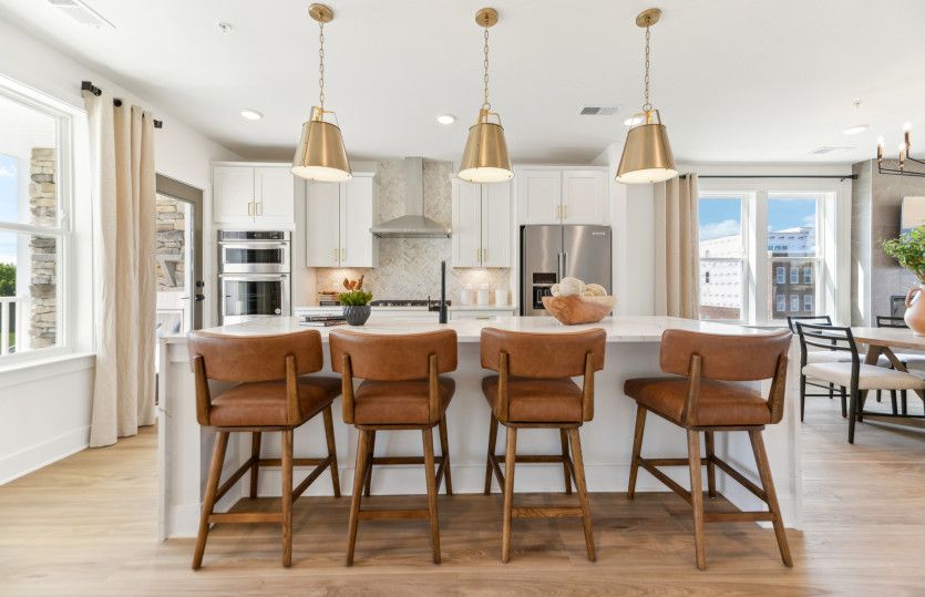 Gourmet Kitchen with an Oversized Island - Model Representation