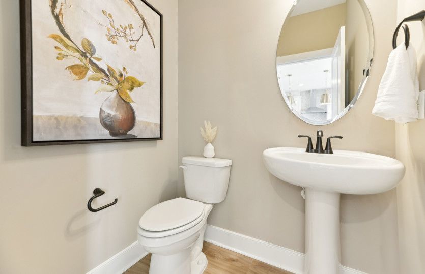 Powder Room on Kitchen Level