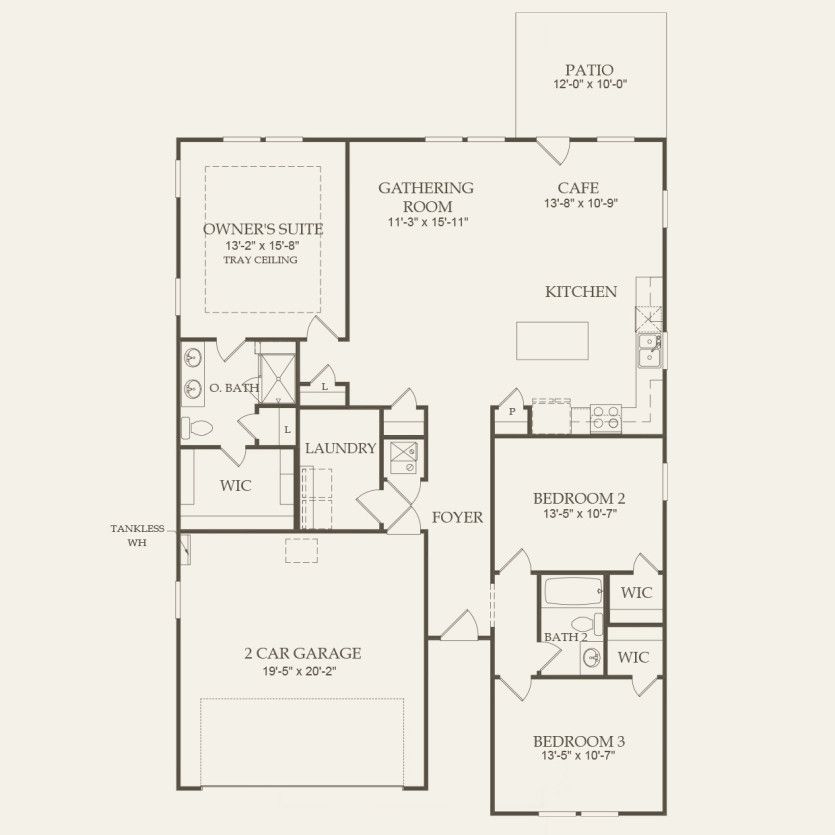 First Floor 3 br / 2 ba