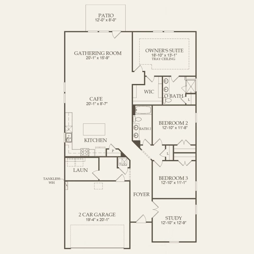 First Floor 3 br / 2 ba