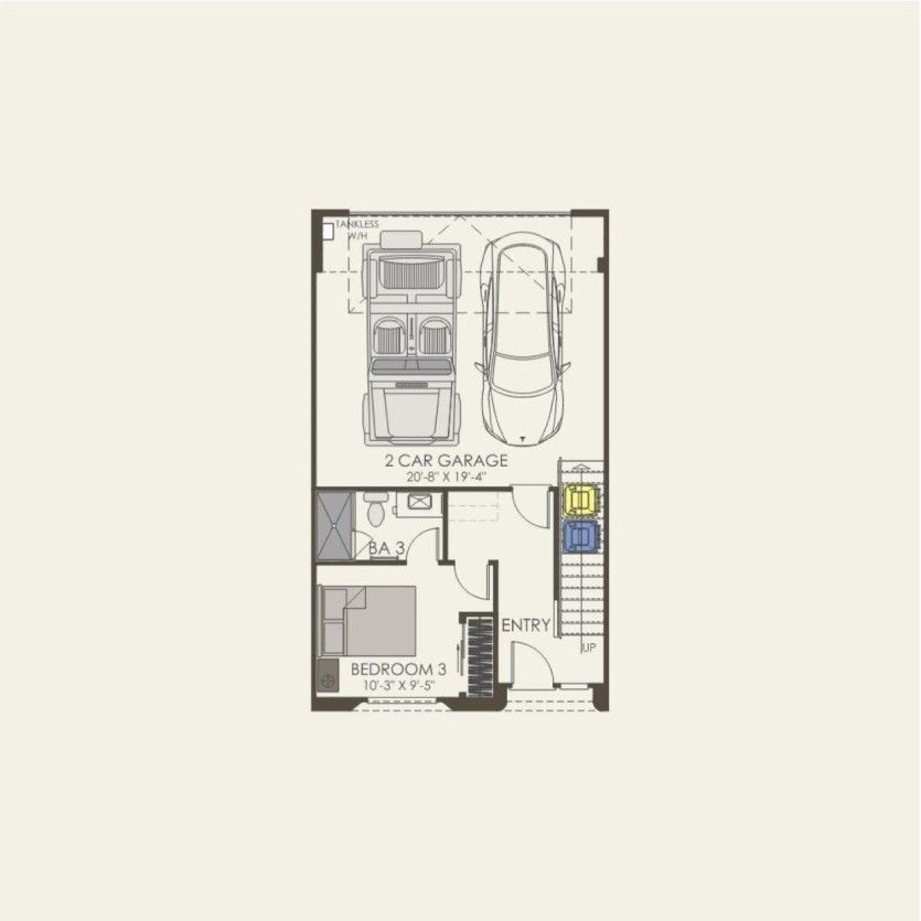 First Floor 3 br / 3.5 ba