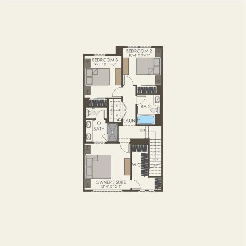 Third Floor 4 br / 3.5 ba