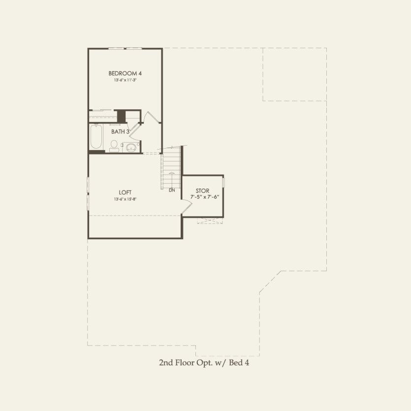 Second Floor 2 br / 2 ba