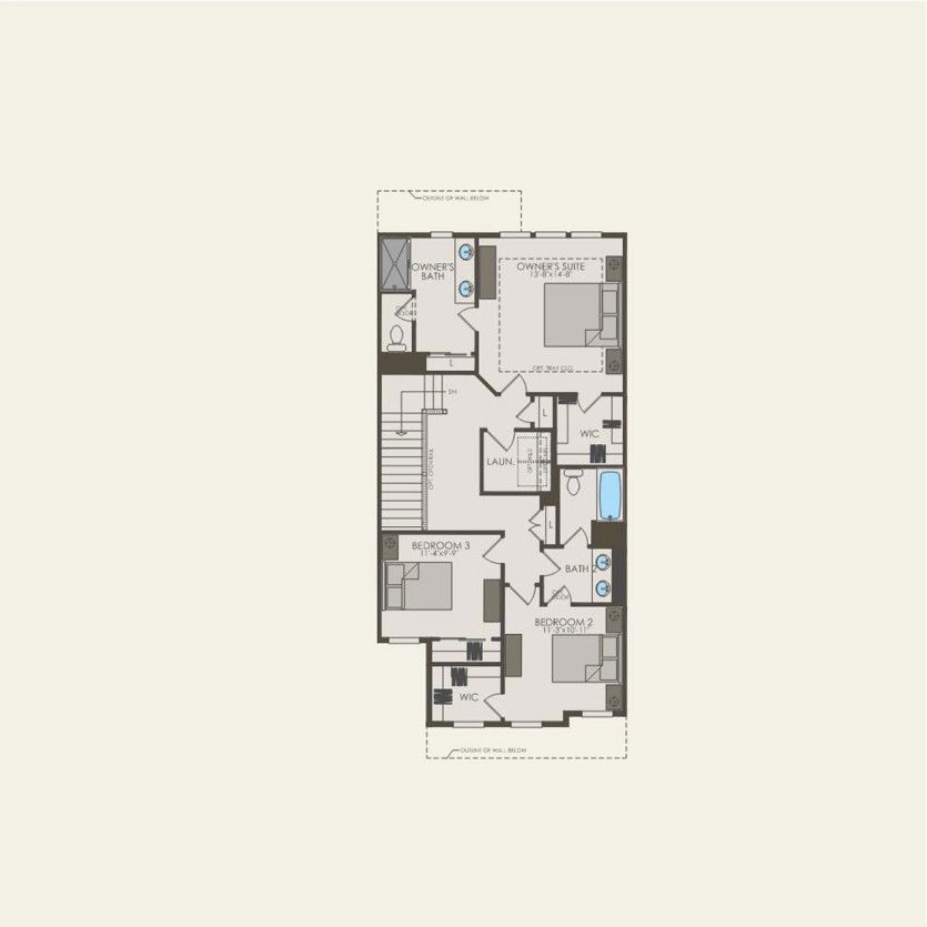 Second Floor 3 br / 2.5 ba