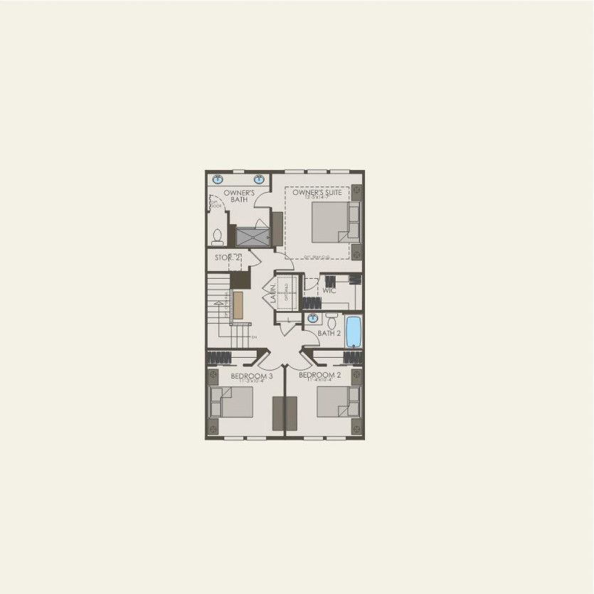 Third Floor 3 br / 2.5 ba