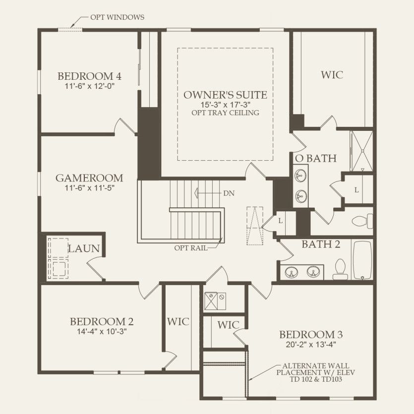 Second Floor 4 br / 2.5 ba