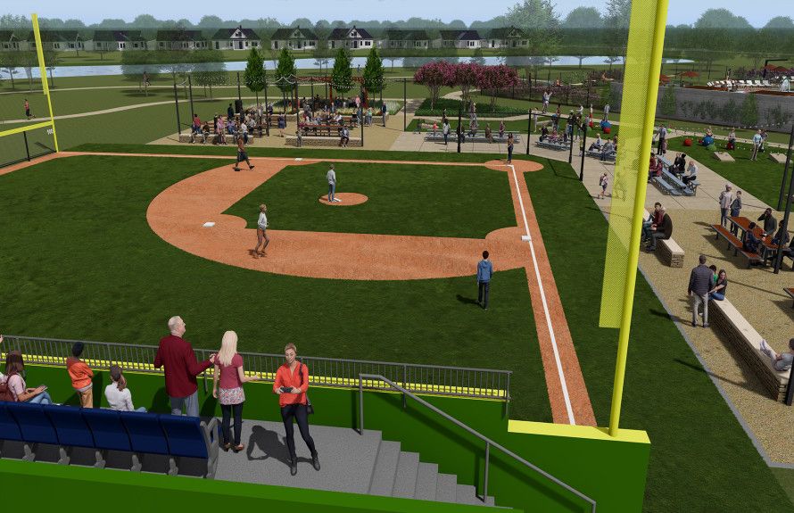 Baseball field amenity
