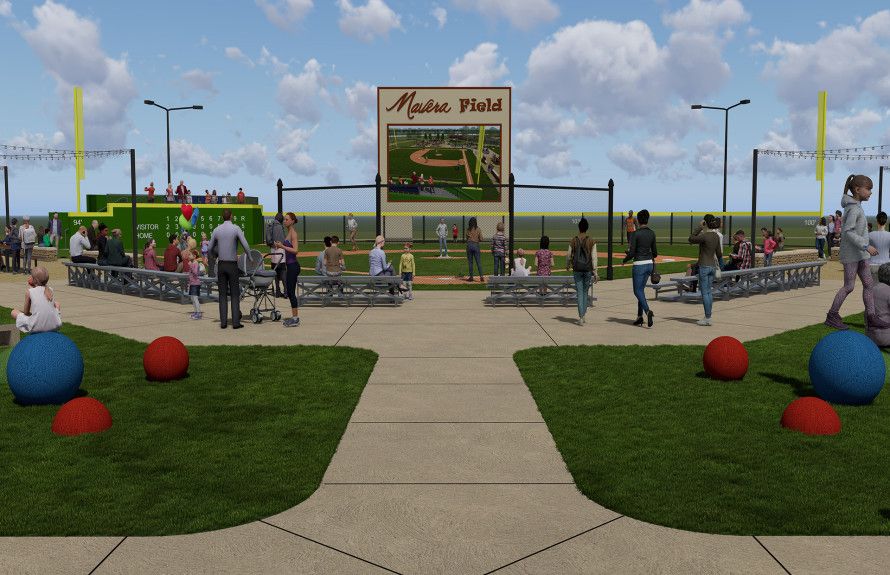 Community baseball field