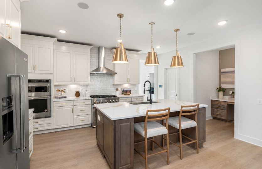 Optional Chef's Kitchen with Calcatta Quartz Countertops