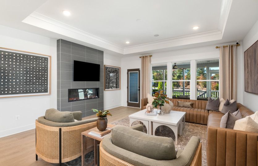 Sunlit Gathering Room off the Kitchen and Café