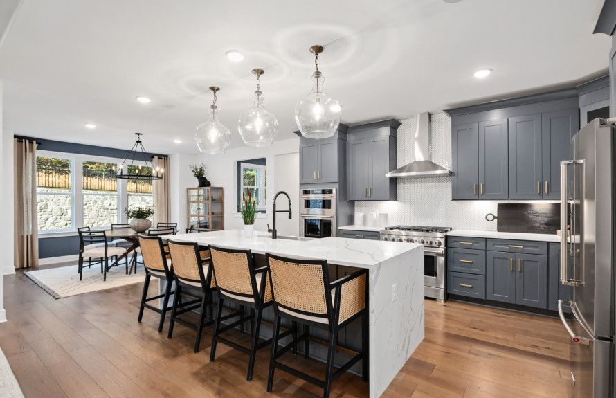 Gourmet Kitchen with an Oversized Island