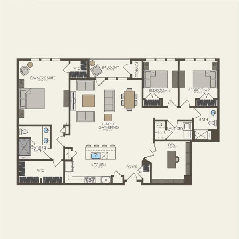 First Floor 3 br / 2 ba