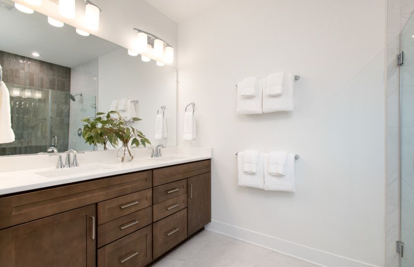 Luxurious Owner's Bath with Ceramic Tile