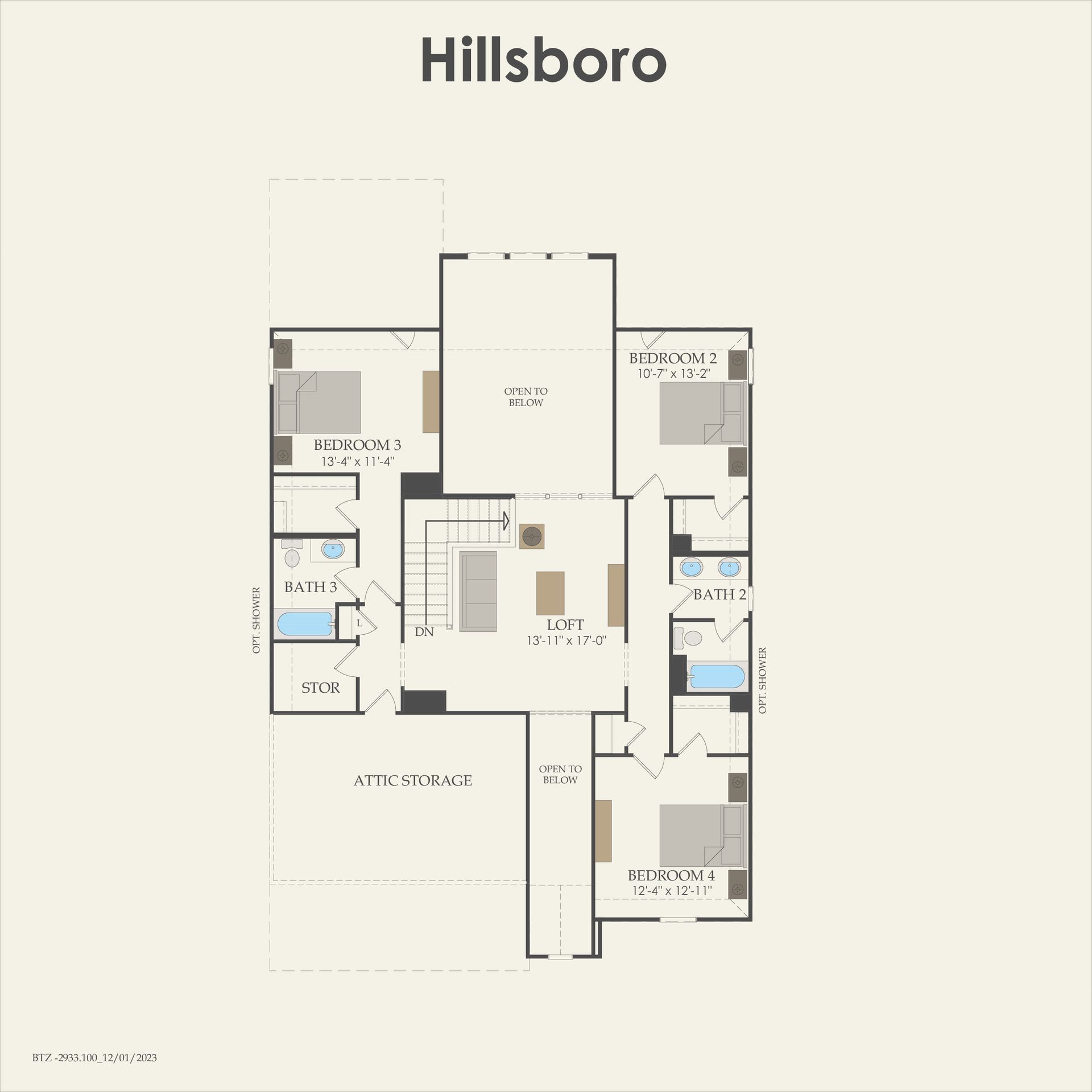 Second Floor 4 br / 3.5 ba